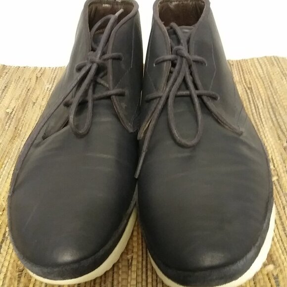 UGG Freamon Capra Chukka Boots Men’s 8.5 Black Leather Casual Comfort - Picture 12 of 13